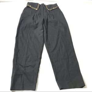 Seta Apparel Women's Goldness Pants Size 2XL Black Boho Chic Peasant Lagenlook